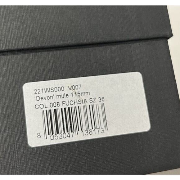 THE ATTICO Fuchsia Satin DEVON 115mm Mules Pumps Sandals Size EU 36 US 6 - Picture 8 of 8